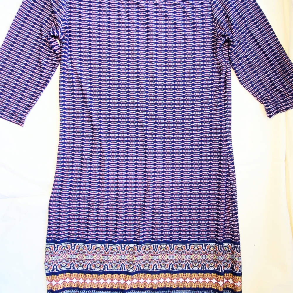 HAWTHORNE Size S Womens Stretch Knit Boho Pattern Hippie Festival Wear